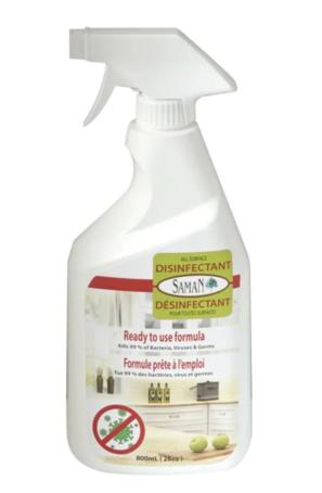 Disinfectant, Multi-Surface, 800 ml Spray, Saman