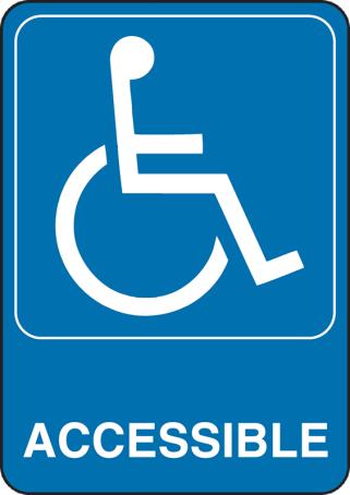 Sign 5 X 7 Handicapped