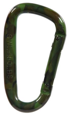 Safety Snap Link, Steel, Spring-Loaded, Camouflage