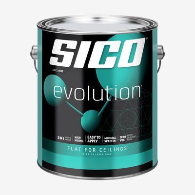 Ceiling Paint, SICO EVOLUTION, Flat White, 3.78 liter