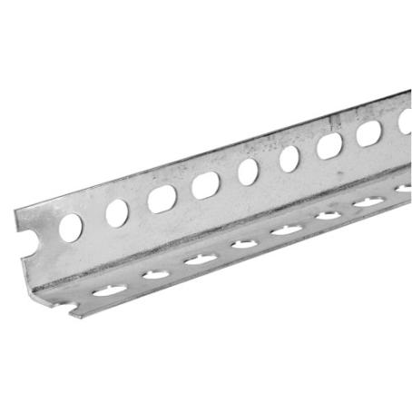 Slotted Angle, Plated Steel, 1-1/4
