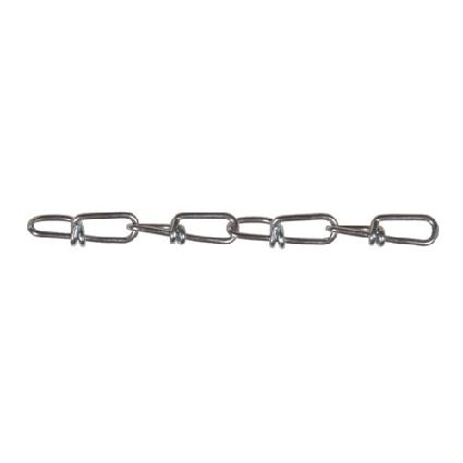 Chain, #2 Double Loop, Zinc-Plated Steel, Mfg. # 51057(200), sold by the foot