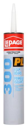 Foamboard Adhesive, Lepage PL 300, Foam Insulation Adhesive, 825ml
