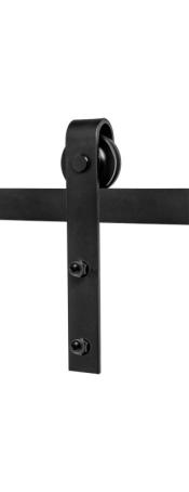 Bent Strap Hanger Kit for 2nd Door, MATTE BLACK