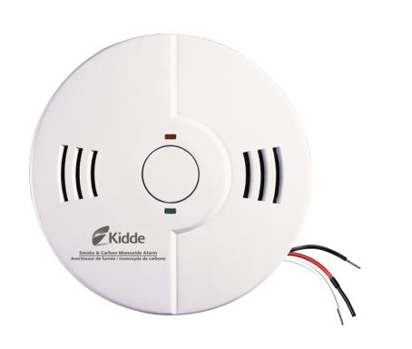 Smoke Alarm/Carbon Monoxide Detector, 120 volt Wire-In with Battery Backup, Voice Warning, Interconnectable, Kidde
