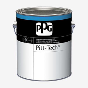Paint, Int/Ext, Acrylic, PITT-TECH DTM Enamel, High-Gloss, Midtone Base, 3.78 liter