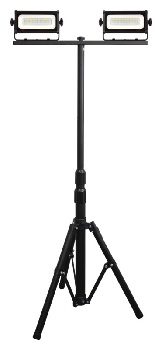 Work Light, Dual LED, with Tripod Stand, 6000 lumens, Power Zone
