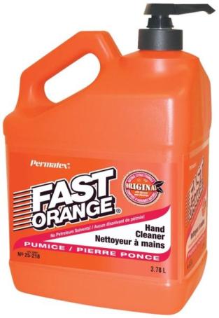 Hand Cleaner, FAST ORANGE, Citrus, 3.5 liter Pump Bottle