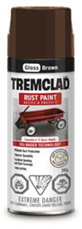 Tremclad Rust Paint, Brown, 340 gram Spray