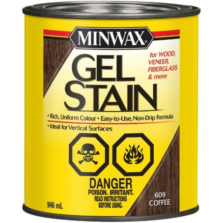 Wood Stain, Gel, COFFEE, 946 ml, Minwax