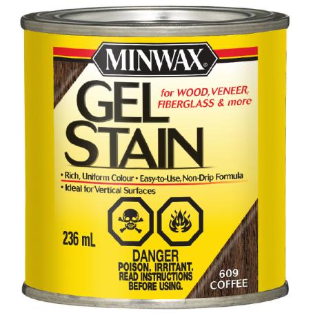 Wood Stain, Gel, COFFEE, 236 ml, Minwax