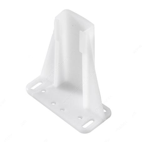 Plastic Socket, for 9996 Drawer Slide, White Plastic