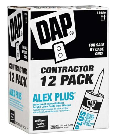 Caulking, Dap Alex Plus, WHITE, 300 ml, Contractor Pack, 12/box (full case sale only)