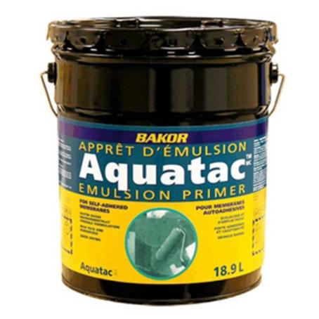 Bakor, Aquatac Primer, 3.78 liter can, (for Lowslope Roofing / Blueskin Membranes)