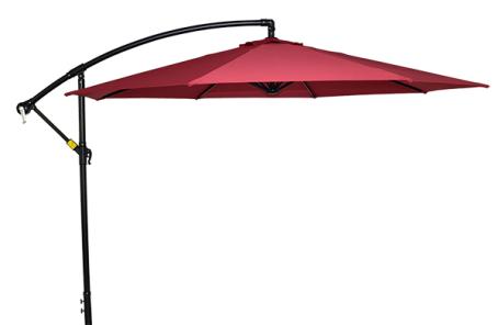 Offset Umbrella, 10 ft Diameter, Crank, RED (1797C)