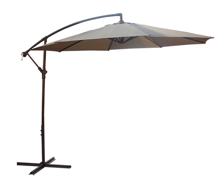 Offset Umbrella, 10 ft Diameter, Crank, TAN (16-3802TPG)