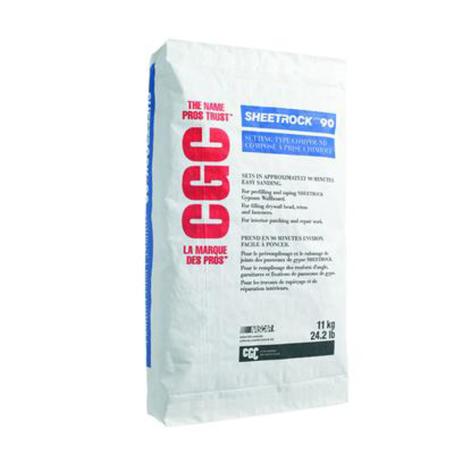 Drywall Patching Compound, Setting-Type, Sheetrock 90, 11 kg bag, CGC