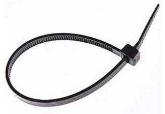 Cable Ties, UV Safe BLACK, 7-1/2